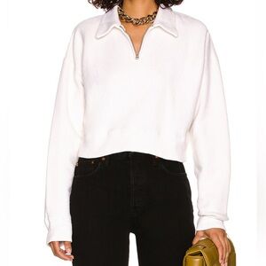 RE/DONE
90's Crop Half Zip Sweatshirt